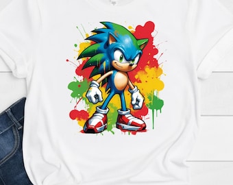 Sonic the Hedgehog Birthday Gift For Gamer Son Daughter, Funny Gamer Birthday T-Shirt For Men Women Kids Boys Girls Toddler Infant