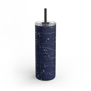 STOCK LIMITADO Vaso Maars personalizado con carta natal astrológica, regalo de cumpleaños personalizado, taza con signo del zodíaco, termo para café con constelación