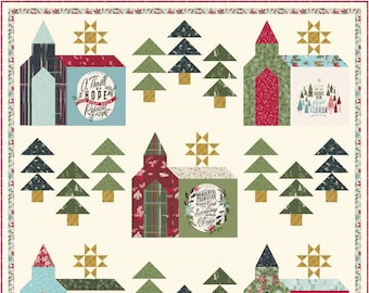 Christmas Chapel PDF quilt pattern