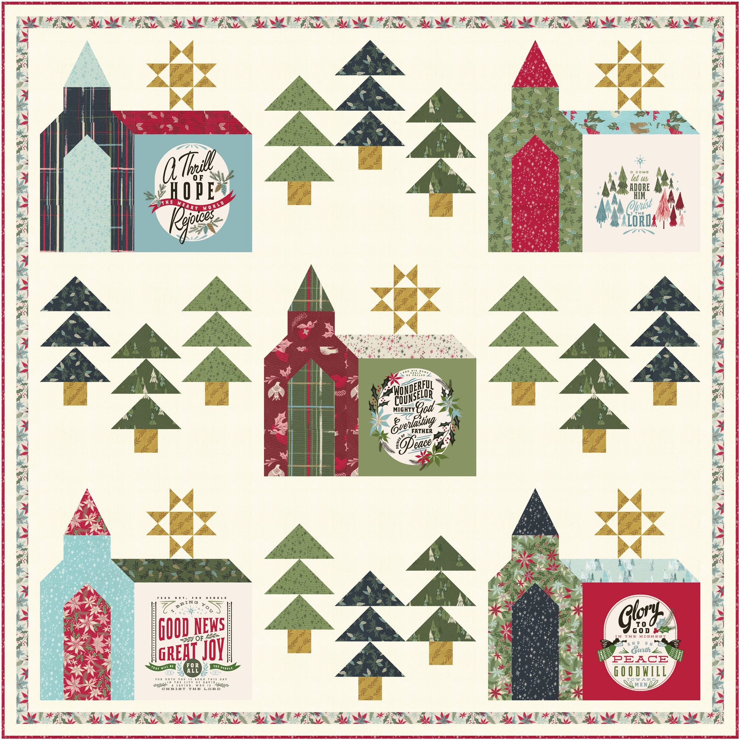 Christmas Chapel PDF Quilt Pattern - Etsy