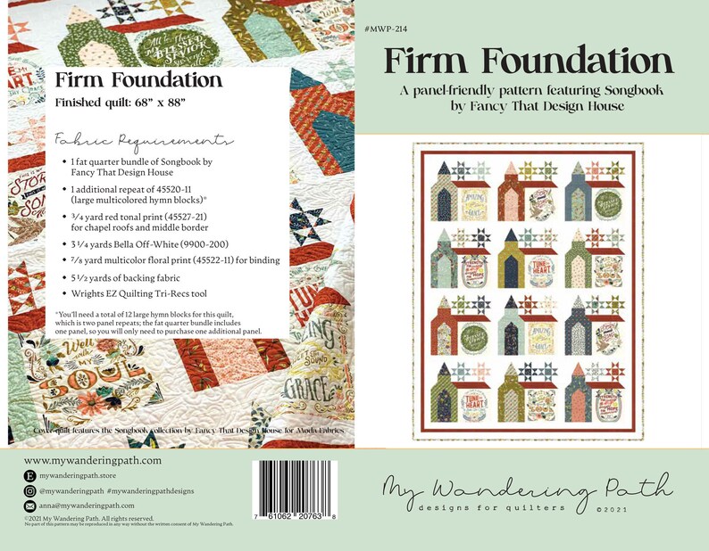 Firm Foundation PDF Quilt Pattern Etsy