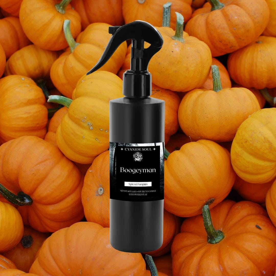 Boogeyman - Spiced Pumpkin Horror Inspired Room and Linen Spray - Etsy