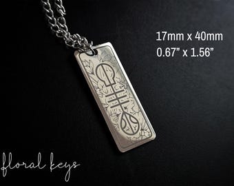 Floral Keys Necklace