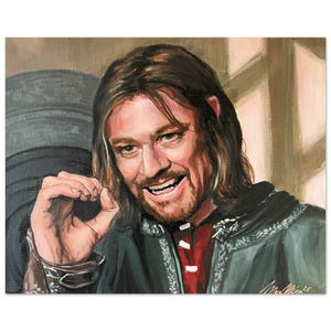 Boromir Fanart Poster – Noble Warrior Art Print | LOTR-Inspired Wall Decor