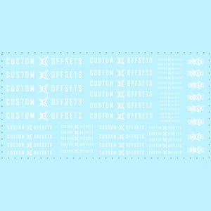 1/64 Custom Offsets Logo Waterslide Decals