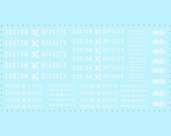 1/64 Custom Offsets Logo Waterslide Decals