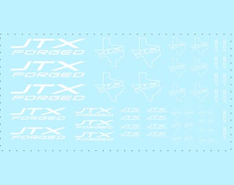 1/64 JTX Forged Logo Waterslide Decals