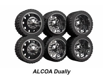 1/64 Dually Truck Wheels