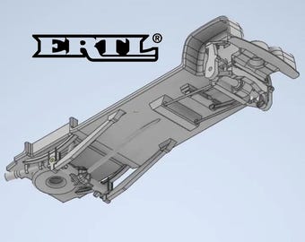 1/64 9" McGaughys Lifted Chassis for the ERTL 2020-2023 Silverado HD Model