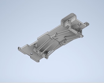 1/64 Custom Lifted Chassis for 73-79 GreenLight Ford F250 Trucks - Full Chassis Swap