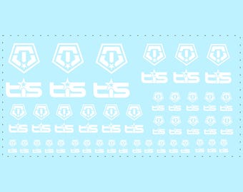 1/64 TIS Logo Waterslide Decals