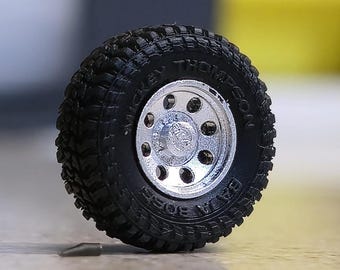 Set of 1/64 17" Mickey Thompson Classic III Wheels and 35" Baja Boss M/T Tires