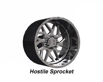 Set of 1/64 Hostile Sprocket Wheels with Your Choice of Tires