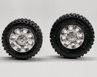 Set of 1/64 2023+ KR Super Duty Wheels with 35" or 40" Mud Graps