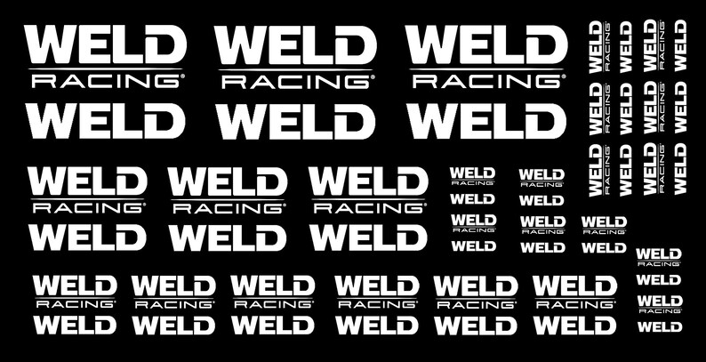 1/64 WELD Racing Logo Waterslide Decals - Etsy