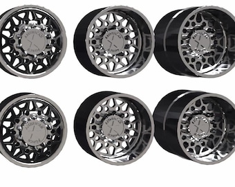 Set of 1/64 Dually American Force 7H03 Orions with Tires (Traditional Dually Front, Super Single Front, Dually Rear)