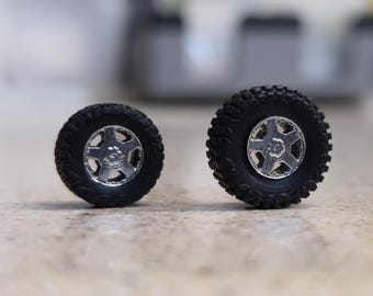 Set of 1/64 99-07 Silverado 1500 Wheels with Stock Tires or Nitto Mud Grapplers