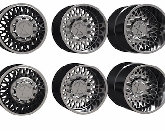 Set of 1/64 Dually American Force N30 Coverts with Tires (Traditional Dually Front, Super Single Front, Dually Rear)