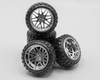 Set of 1/64 Cali Offroad 9115 Invaders  with Your Choice of Tires
