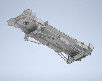 1/64 SEMA Solid Axle Swap Lifted Chassis for 2006 AutoWorld Silverado SS Extended Cab