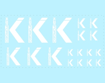 1/64 KG1 Logo Waterslide Decals