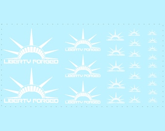 1/64 Liberty Forged Logo Waterslide Decals