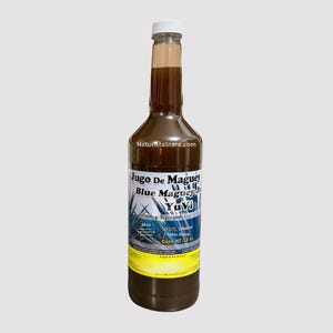 Suco de Maguey Azul | Suco de Maguey YuVi 33 oz (1 LT) Bebida Tônica Suplemento Alimentar