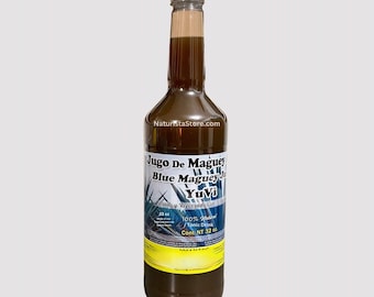 Blauer Maguey-Saft | Jugo de Maguey YuVi 33 oz (1 LT) Tonic Drink Nahrungsergänzungsmittel