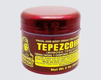 Del Indio Papago Gesichts- & Körpernachtcreme mit Collagen, Vitamin E, Tepezcohuite (2 Unze / 60g)