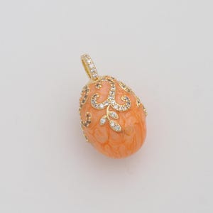 Gold Enamel Easter Egg Charms 18K Gold Filled Egg Pendant for DIY Bracelet Necklace Jewelry Making Supply 25.7x15.5mm
