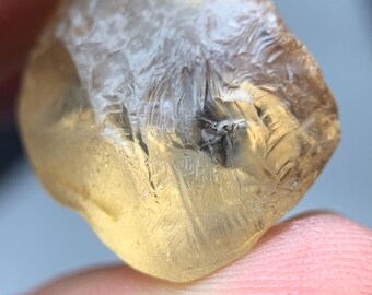 23.30 Ct Loupe Clean Brown Topaz Rough Facet Grade Natural Crystal Gemstone