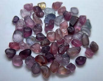 28.25 crts natural Facet grade multi  Color spinel rough lot form Burma