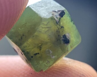 5.80 Ct Natural Green Demantoid Garnet Crystal – Raw Rough Garnet Mineral Specimen from Pakistan