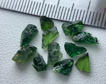 7.46 Carat Rare Green Tsavorite Garnet Rough Lot