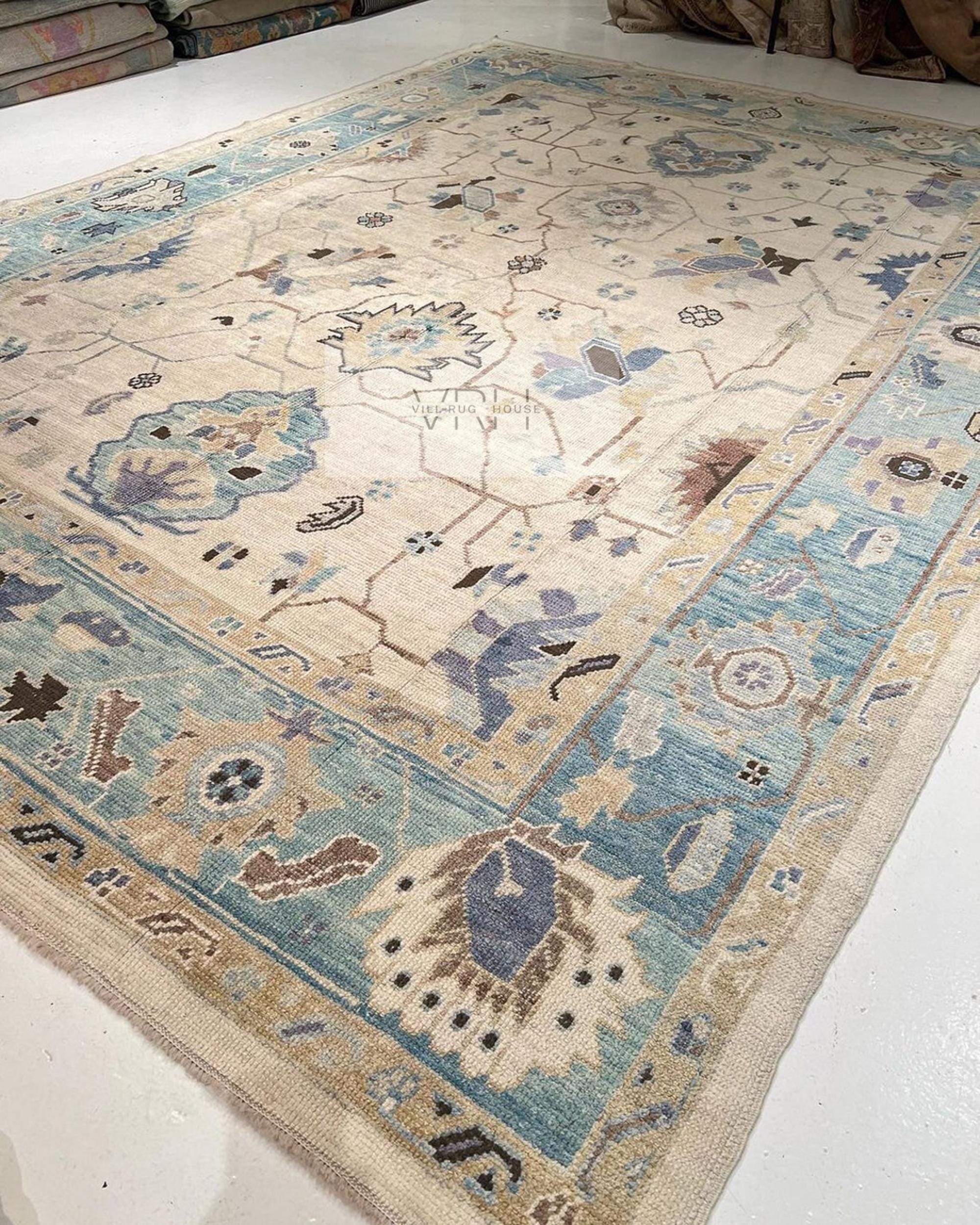 Persian 9x12 Turkish Oushak Rug High Quality Wool