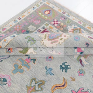 Exquisiter Rosa Oushak Stil Handgeknüpfter Teppich 4x6, 5x8, 6x9, 8x10, 9x12, 10 x 14 ft Handgefertigte Teppiche für Wohnzimmer - Antiker Zeitgenössischer Teppich