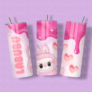 Pink Drip Monster Tumbler: 20oz Insulated Stainless Steel Cup