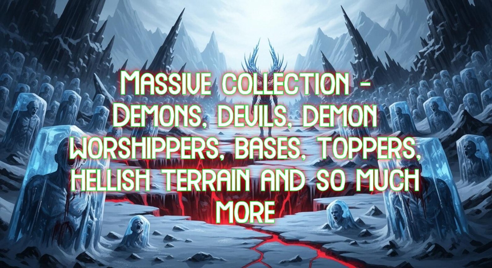 Big HELLSCAPE Terrain STL Pack! Create Your Infernal Realm! (terrain ...