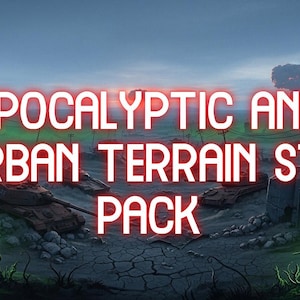 Apocalyptic and Urban Terrain STL Pack! Craft Your Nuclear Wasteland and Urban Sprawl! (Organised) (STL) (Wargaming) (Terrain)