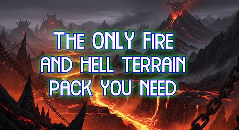 Big HELLSCAPE Terrain STL Pack! Create Your Infernal Realm! (terrain ...