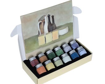 Pottery Art Underglaze, 12 Color Set, Watercolor Paint Morandi Glaze, DIY Ceramic Coloring,DIY Jingdezhen High Temperature Glazing Material