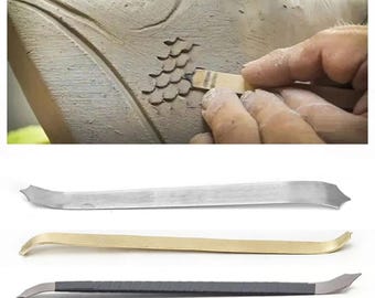 Pottery Sculpture Tool, Dragon Scale Texture, Modeling Blade, Fish Scale Maker, Handcraft Accessories, DIY Sculpting,Flower Pattern Crafting