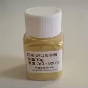 Ceramic Glaze, 10g Bottle, Imitation Gold Powder, Metallic Sculpture Paint, Special Sculpture Painting Material, Pottery Glazing, DIY Crafts