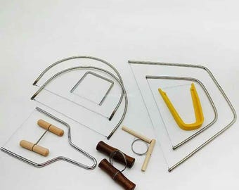 Pottery Cutting Bow Mud Line Tool, Stainless Steel, Various Styles, DIY Ceramic Texture, Polymer Clay Cutter, Sculpting Shaping Accessories