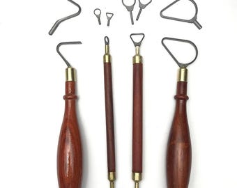 Trimming Tools for Pottery and Ceramics, Pottery Sculpting Tools,Tungsten Steel Repair DIY Ceramic Craft Carving Texturing, Only Heads