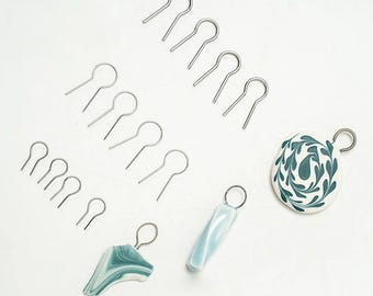 Pottery Firing Tools, 100Pcs, Multiple Sizes, Alloy Tungsten Wire, Hanging Burning Needle, Ceramic Pendant, High Temperature Resistant Hooks