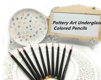 Ceramic Underglaze Paint Pencil, Pottery Hand-Painted Glaze Chalk, Painting Coloring Clay Tools, Hand-Drawn Sketching, Glazing Pen Materials