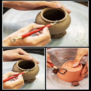 clay carving, precision carving, modeling tools, artisan tools, ceramic art, clay crafts, diy pottery, fine detailing, pottery accessories, pottery making, sculpting tools, toroidal tool head, tungsten steel