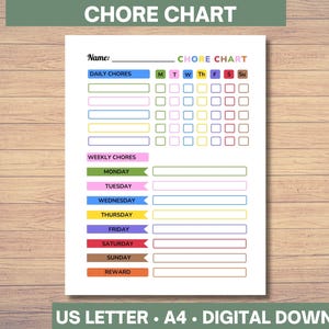 Ausdruckbare Agenda für Kinder: Familienplaner (Digitaler Download)