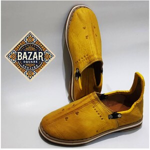 Moroccan yellow slippers